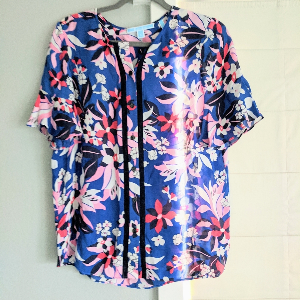 Bellamy Draper James Flutter Sleeve Top 6 - image 1